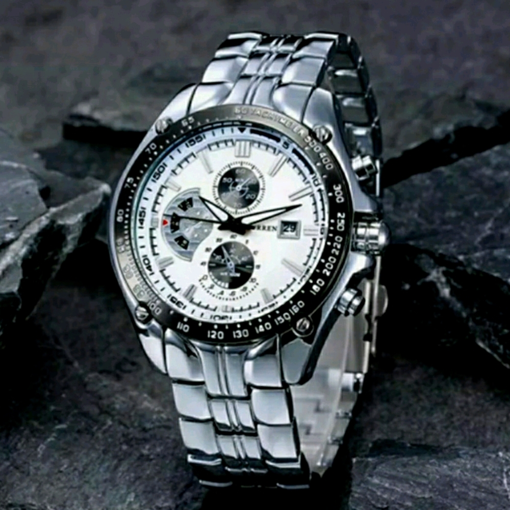 Stainless Steel Sharp looking watch Waterproof Men's